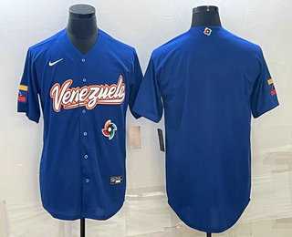 Men%27s Venezuela Baseball Blank 2023 Royal World Classic Stitched Jerseys->2023 world baseball classic->MLB Jersey